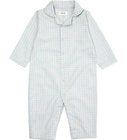 Lalaby Natdragt - Classic - Blåe Gingham