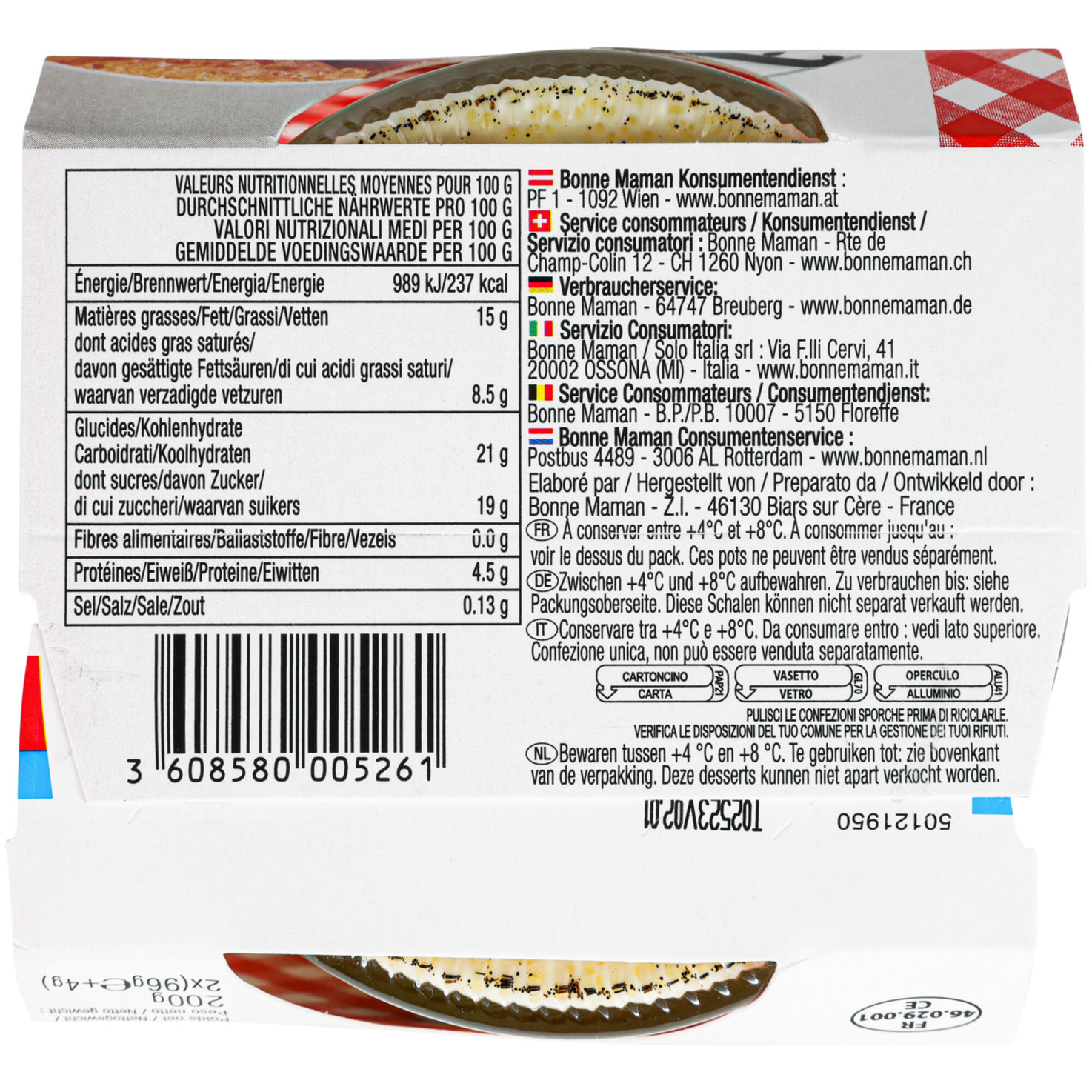 Bonne Maman Crème Brûlée 2x100g