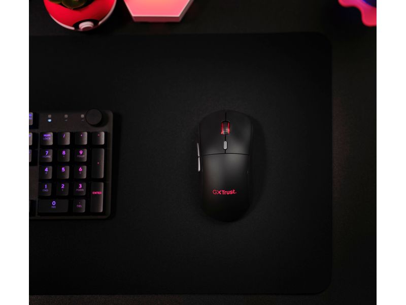 Trust Gaming-Maus GXT 926 Redex II Kabellose Gaming-Maus mit extrem niedriger Latenz und vollständig einstellbarer RGB-Beleuchtung