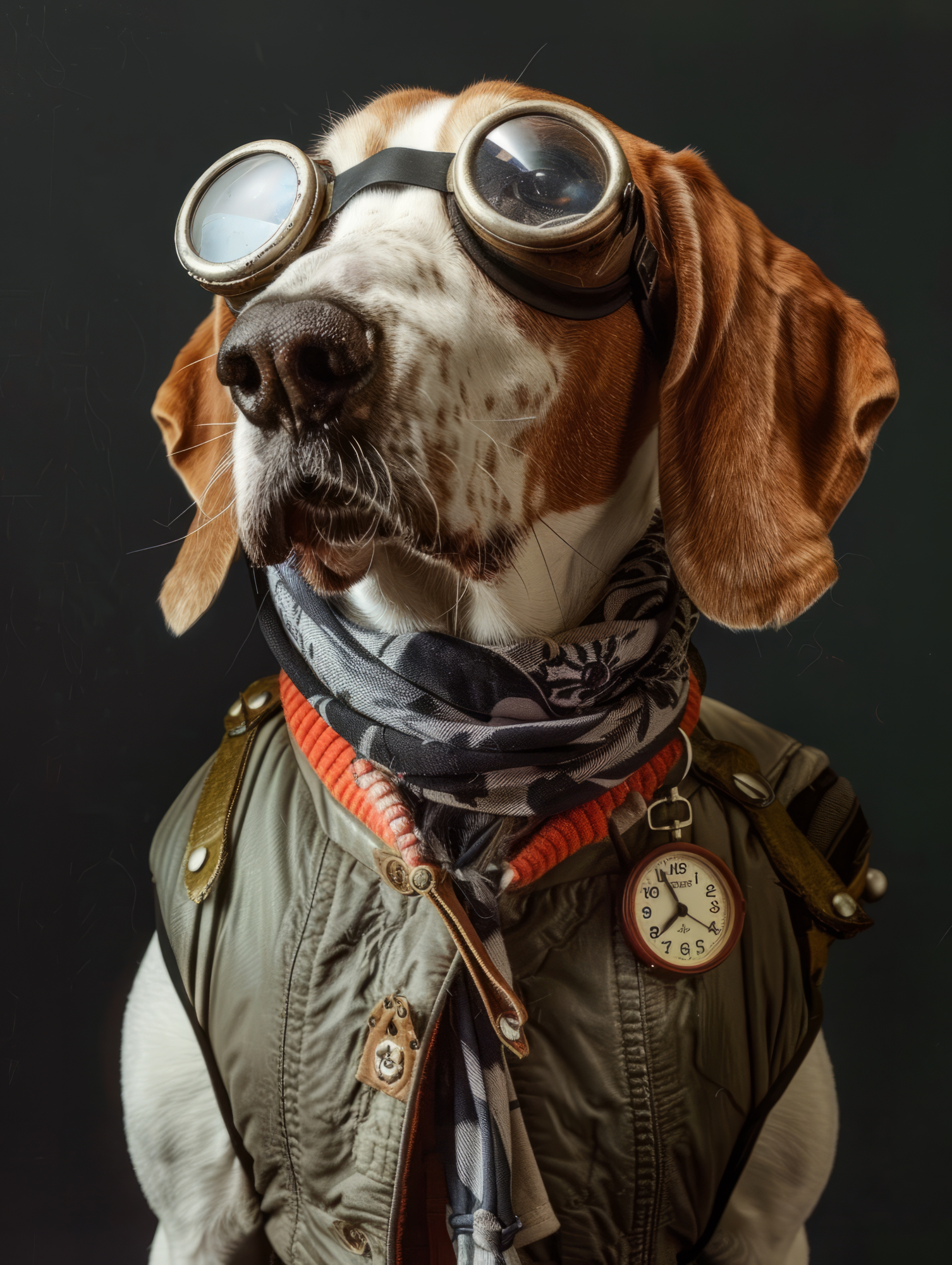 Canvas schilderij van een Bluetick Coonhound 100x150 cm
