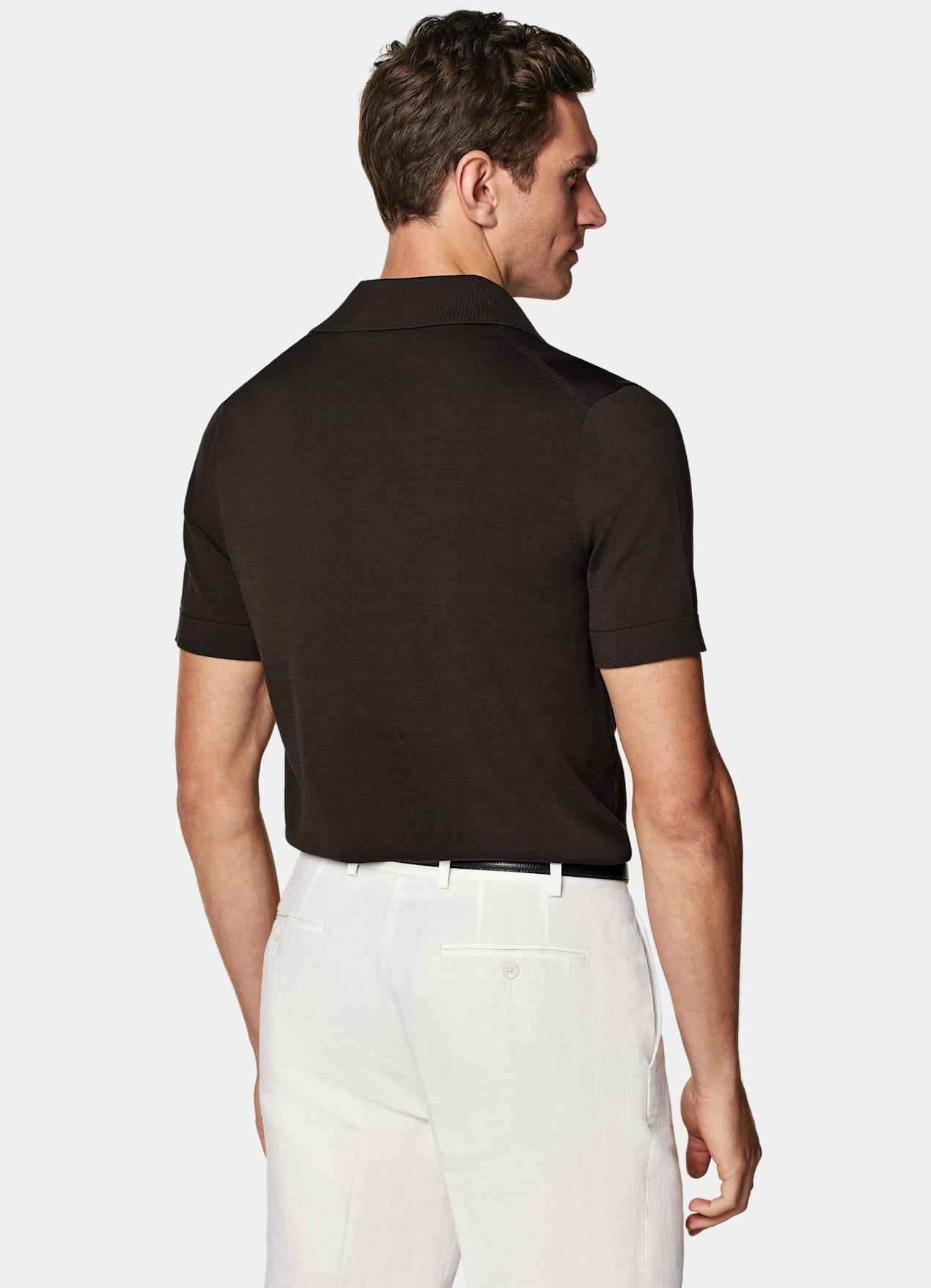 Polo marron foncé