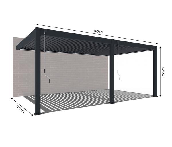 Weide Wand-Pergola Deluxe Plus 4x6, ca.