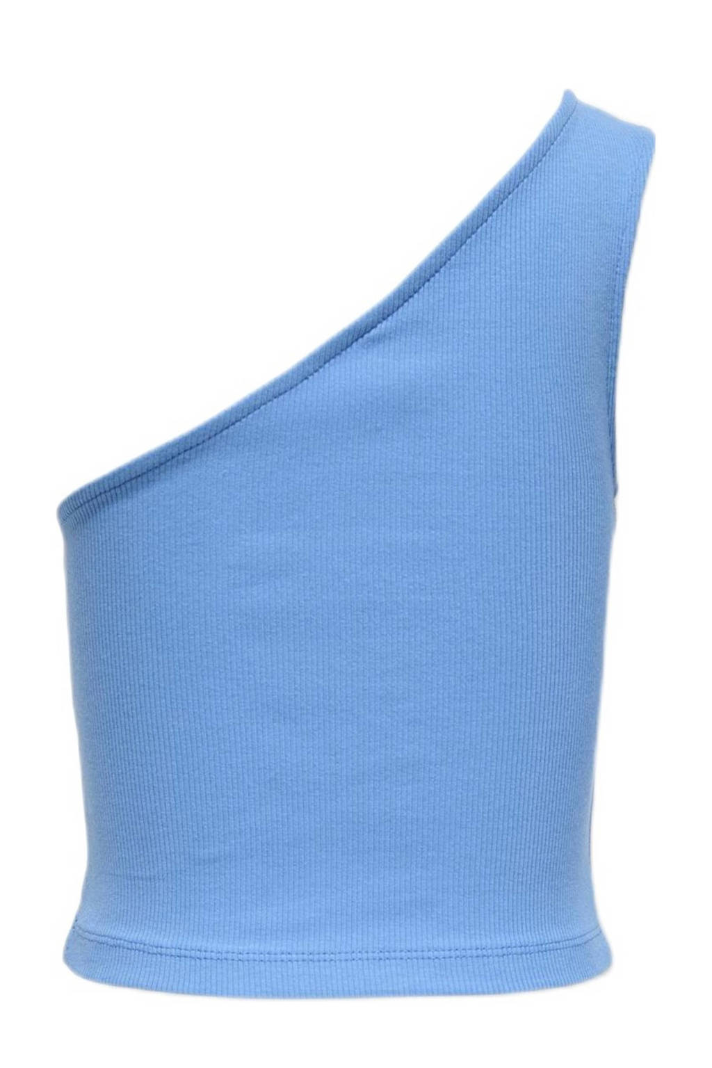 ONLY one shoulder top KOGNESSA hemelsblauw