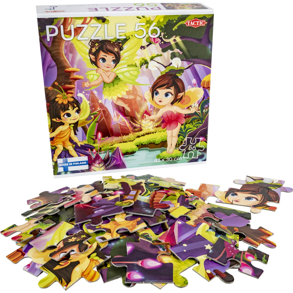 Køb Tactic Games Puzzle Lovers, Fairies 56 Pcs Puzzle