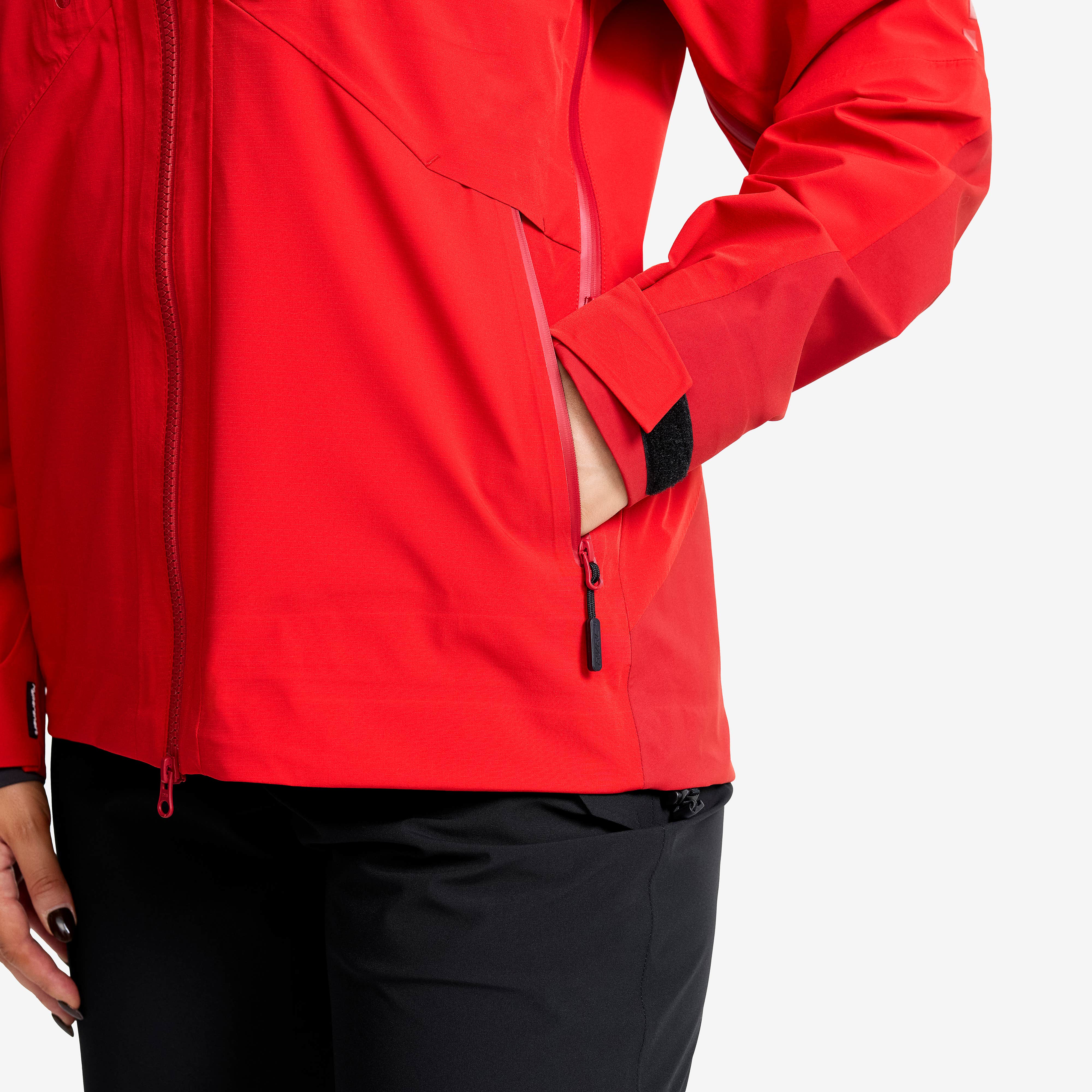 Aries Pro 3L Shell Jacket Dame Aura Orange/Lava Falls