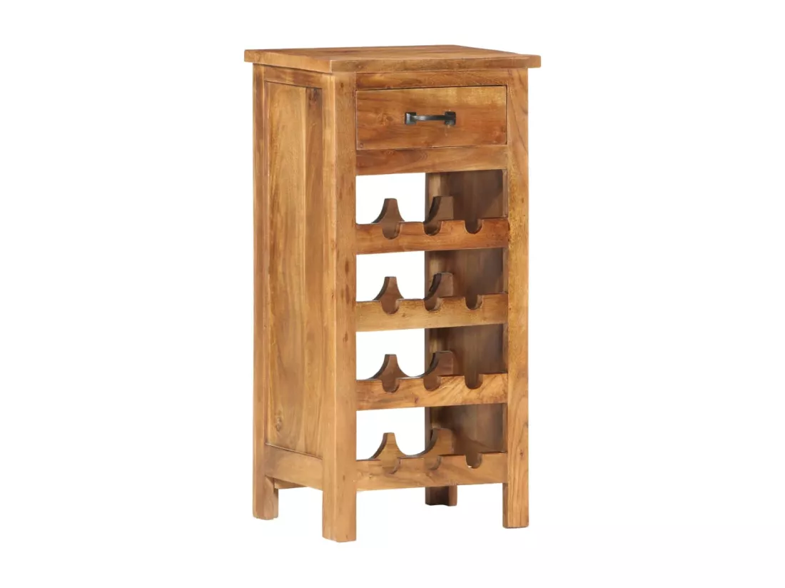 Casier à bouteilles 40x30x80 cm Bois d'acacia massif