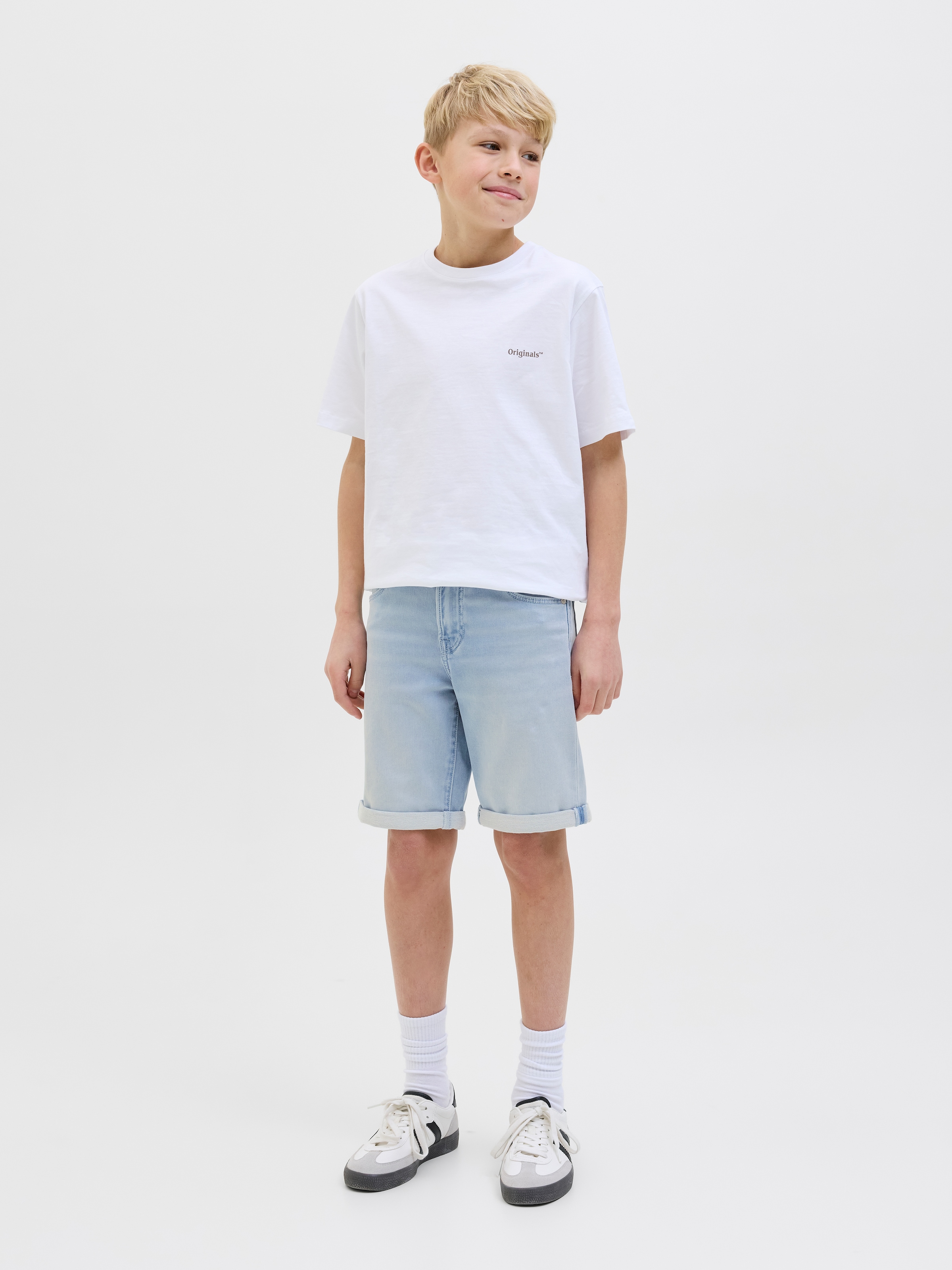 Jack & Jones Junior Shorts »JJIRICK bequem mit Stretch für optimale Bewegungsfreiheit«  unifarben, modisch, regular fit, Web,