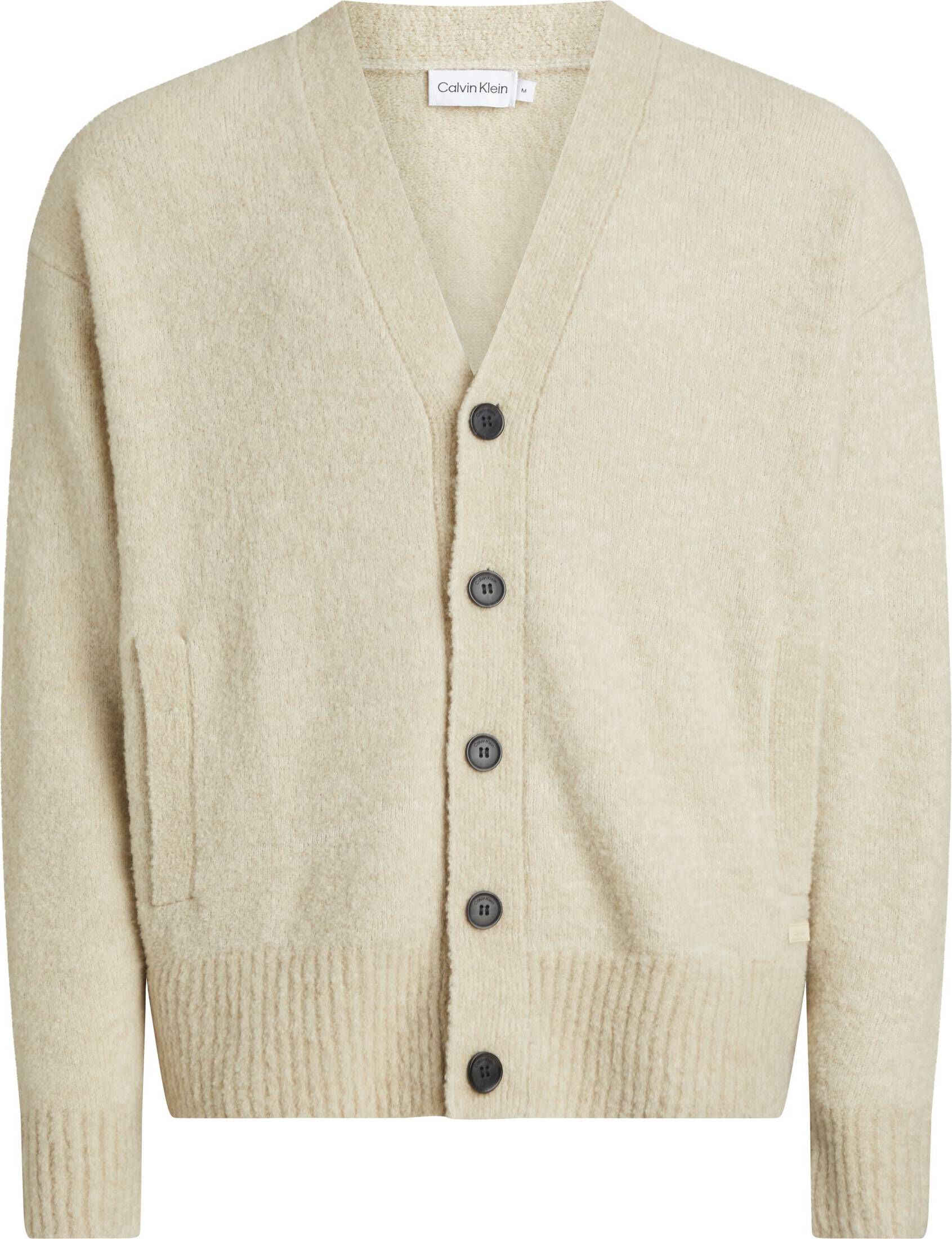 CALVIN KLEIN| Herren Strickjacke mit Wolle
