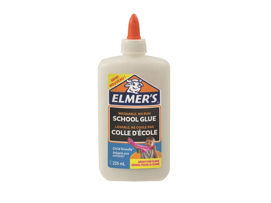 Skolelim Elmer's hvid 225ml - vaskbart til slim