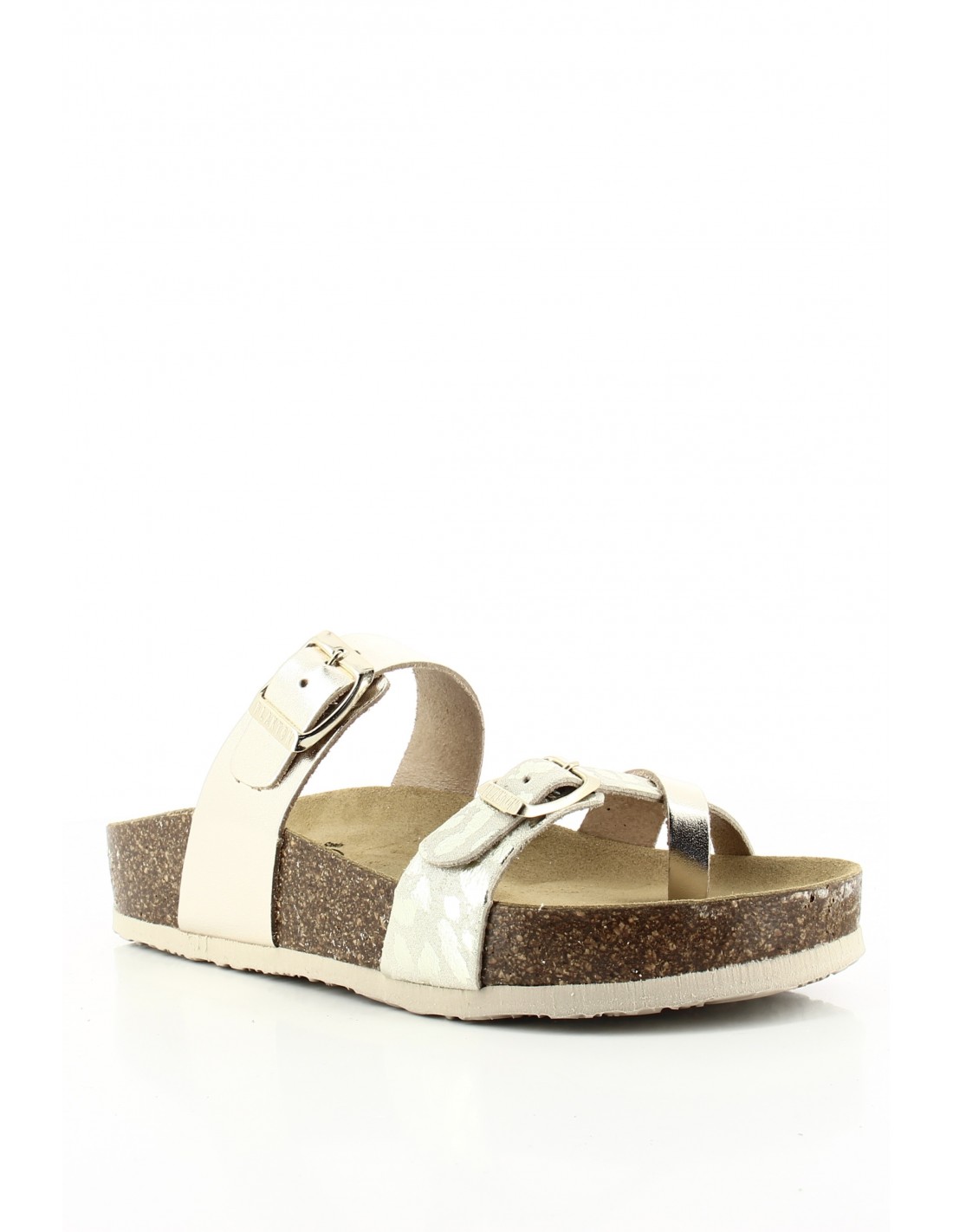 plakton Mules Femme Cp Bombay Doré