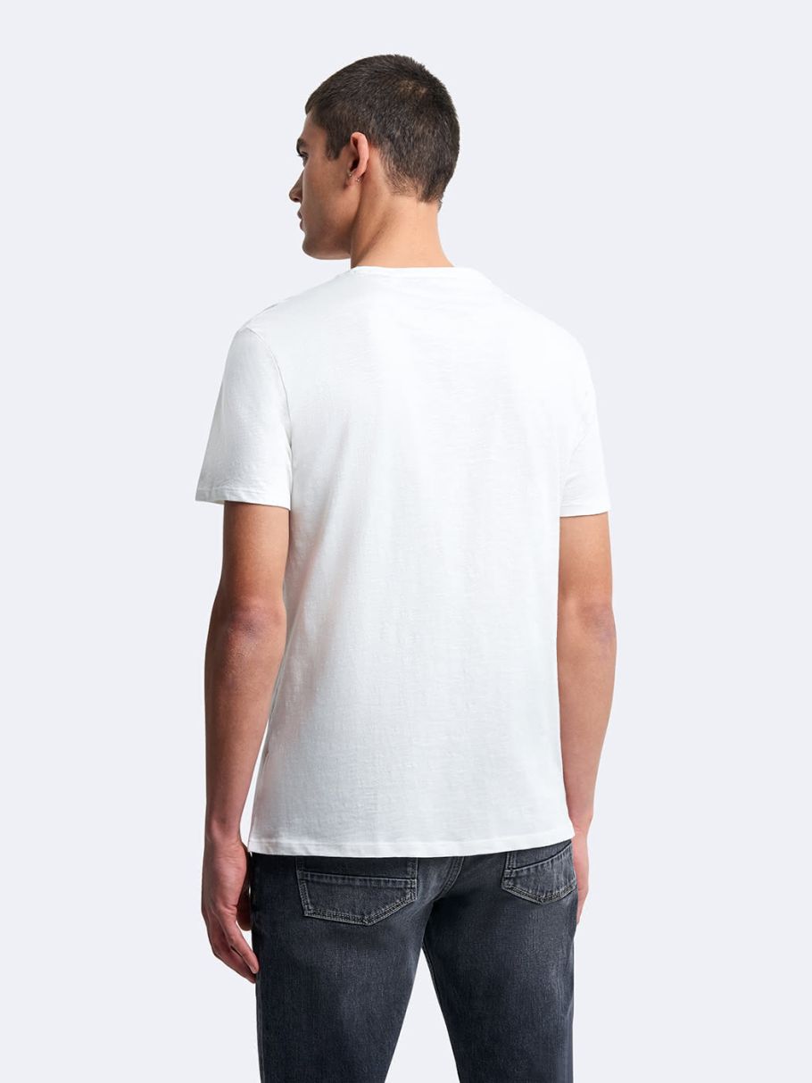 Tee-shirt col rond à motif devant