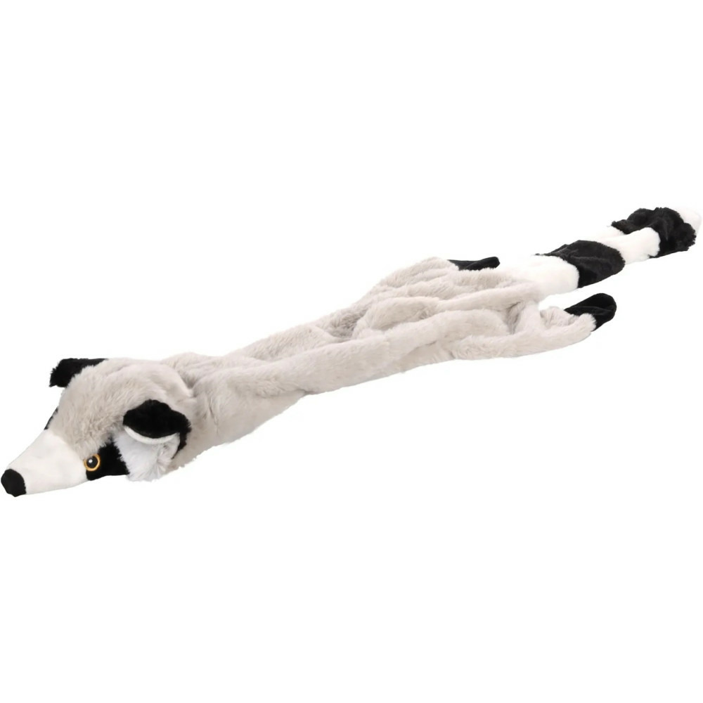 Jouet raton laveur gris 100 cm pour chien