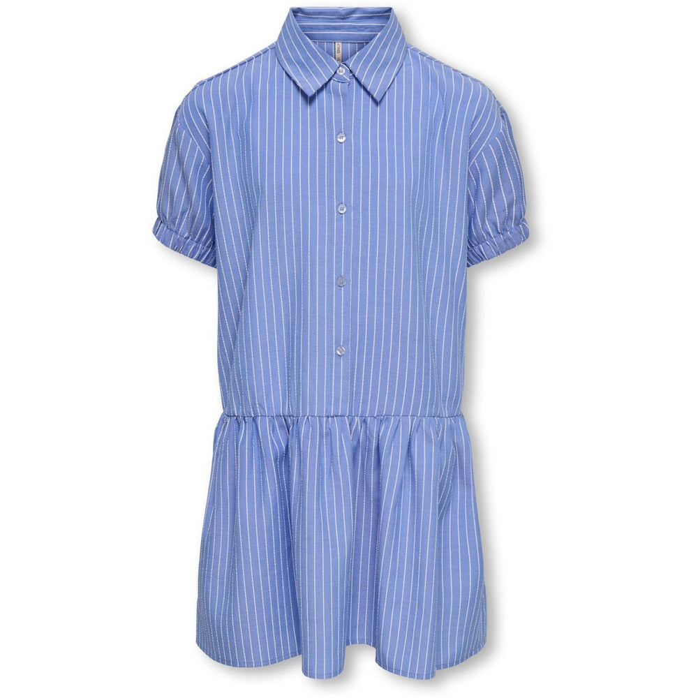 Køb kids ONLY Blue Bonnet Cloud Dancer Kogcosmo Ss Skjorte Kjole Wvn