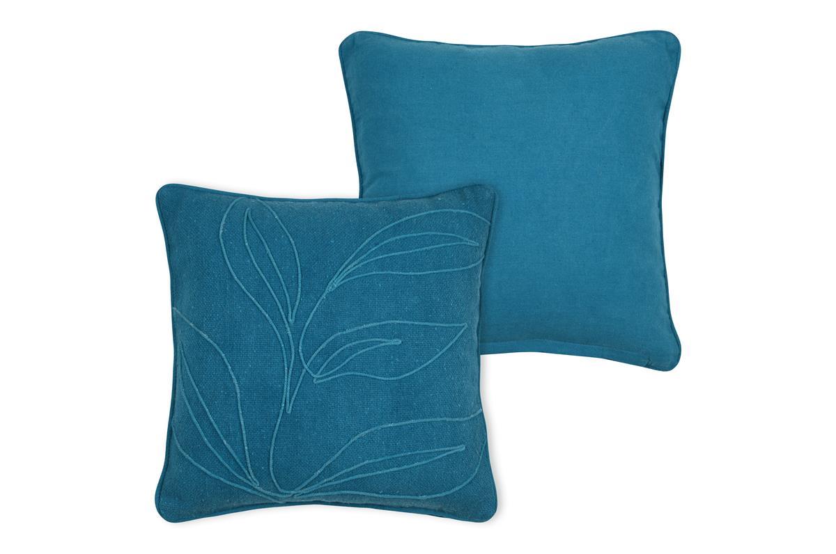 ALOHA COUSSIN 40X40CM BLEU