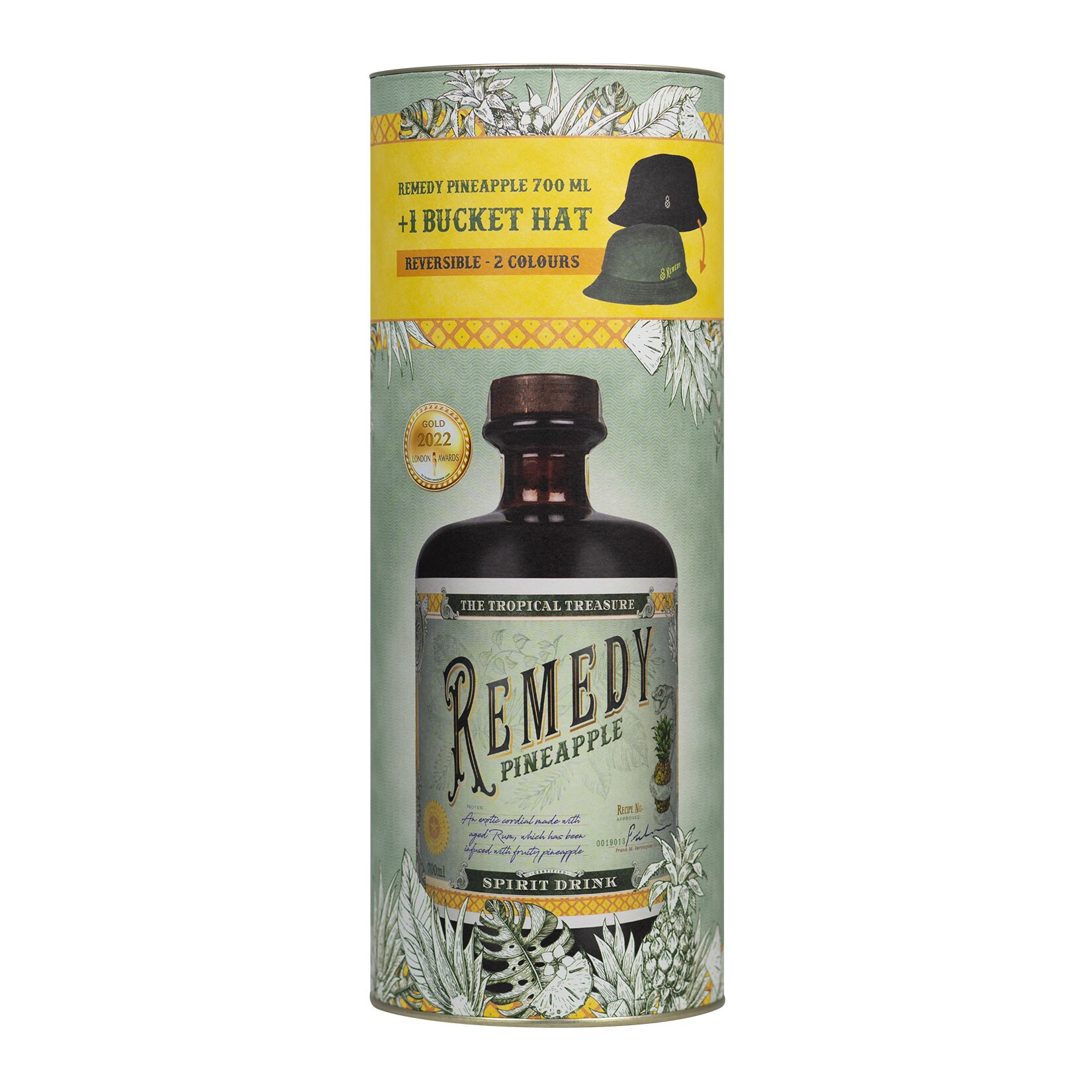 Remedy Pineapple Bucket Hat Geschenkbox 40,0 % vol 0,7 Liter