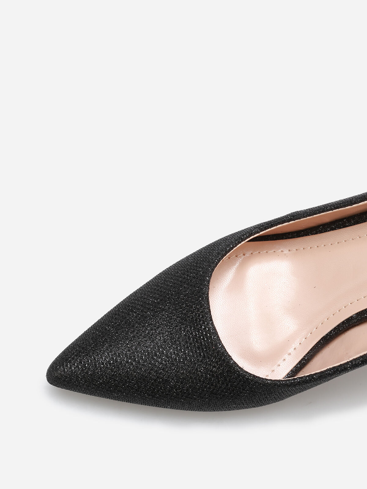 Escarpins slingback à paillettes- Noir