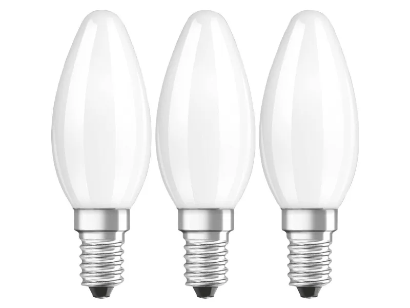 OSRAM LED BASE CLASSIC B - LED-lyspære - form: B35 - E14 - 4 W (tilsvarende 40 W) - klasse E - varmt hvidt lys - 2700 K