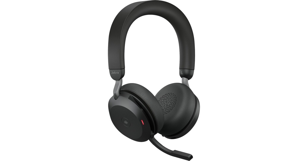 JabraEvolve2 75 on-ear headset  (Zwart, Link380c, Microsoft Teams)
