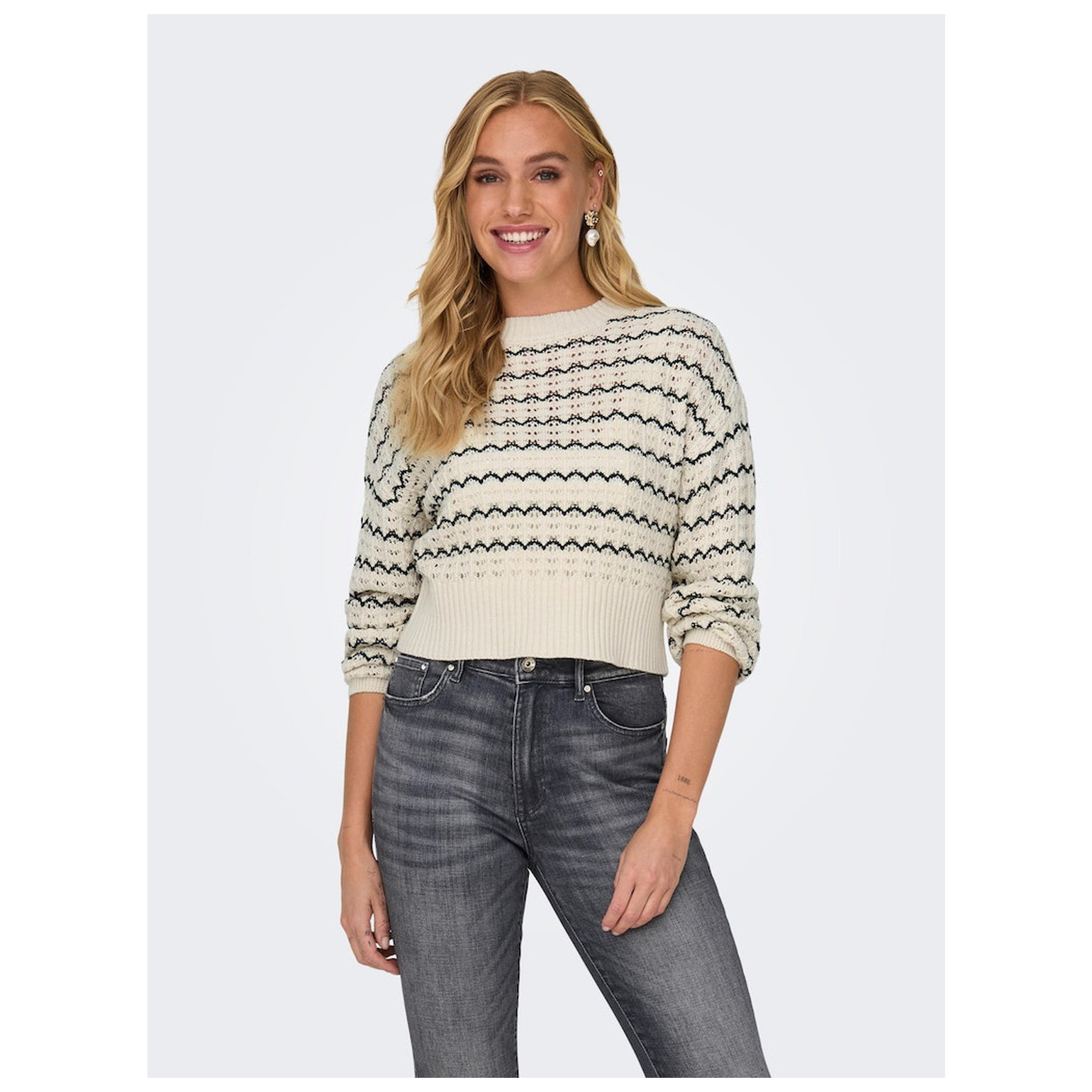 Only ONLASA LS O-NECK CC KNT