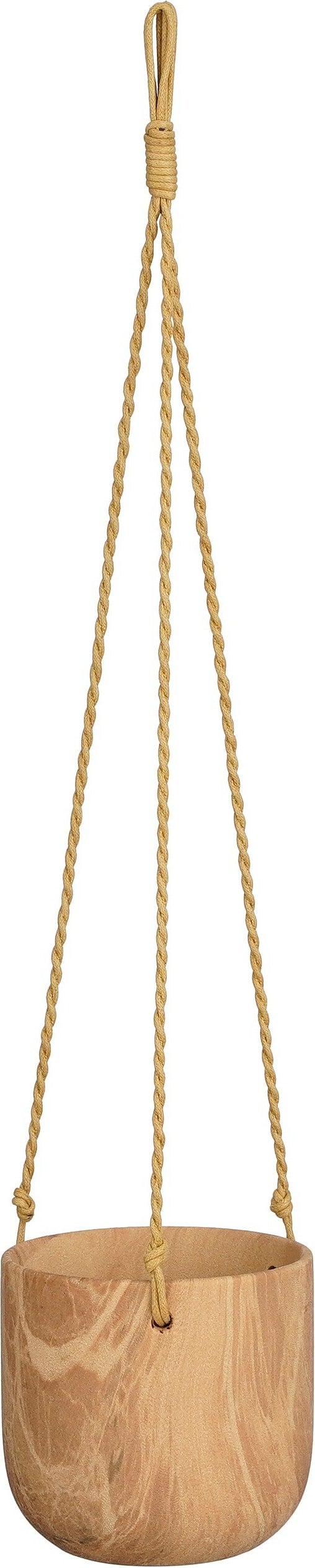 Mica Decorations hangpot Trentino bruin D 12 H 11 cm