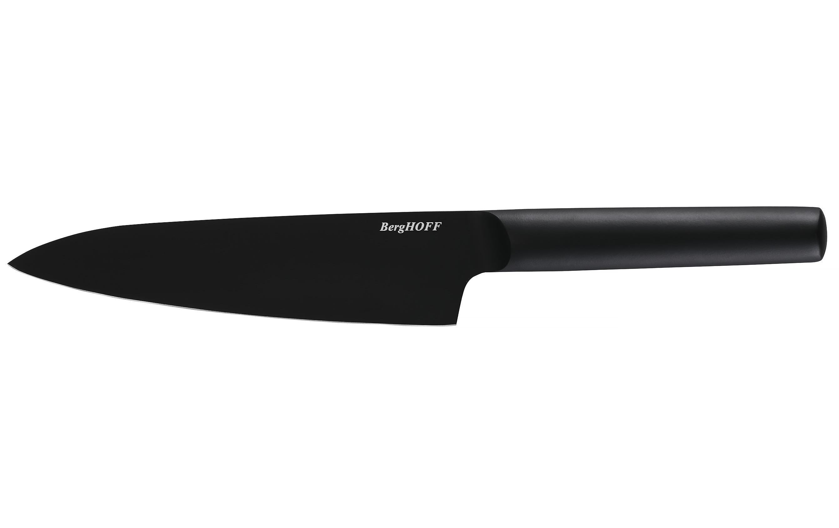 Messerblock-Set mit Messer Boron 6-teilig, Schwarz<br>Messerblock mit 5 Messer