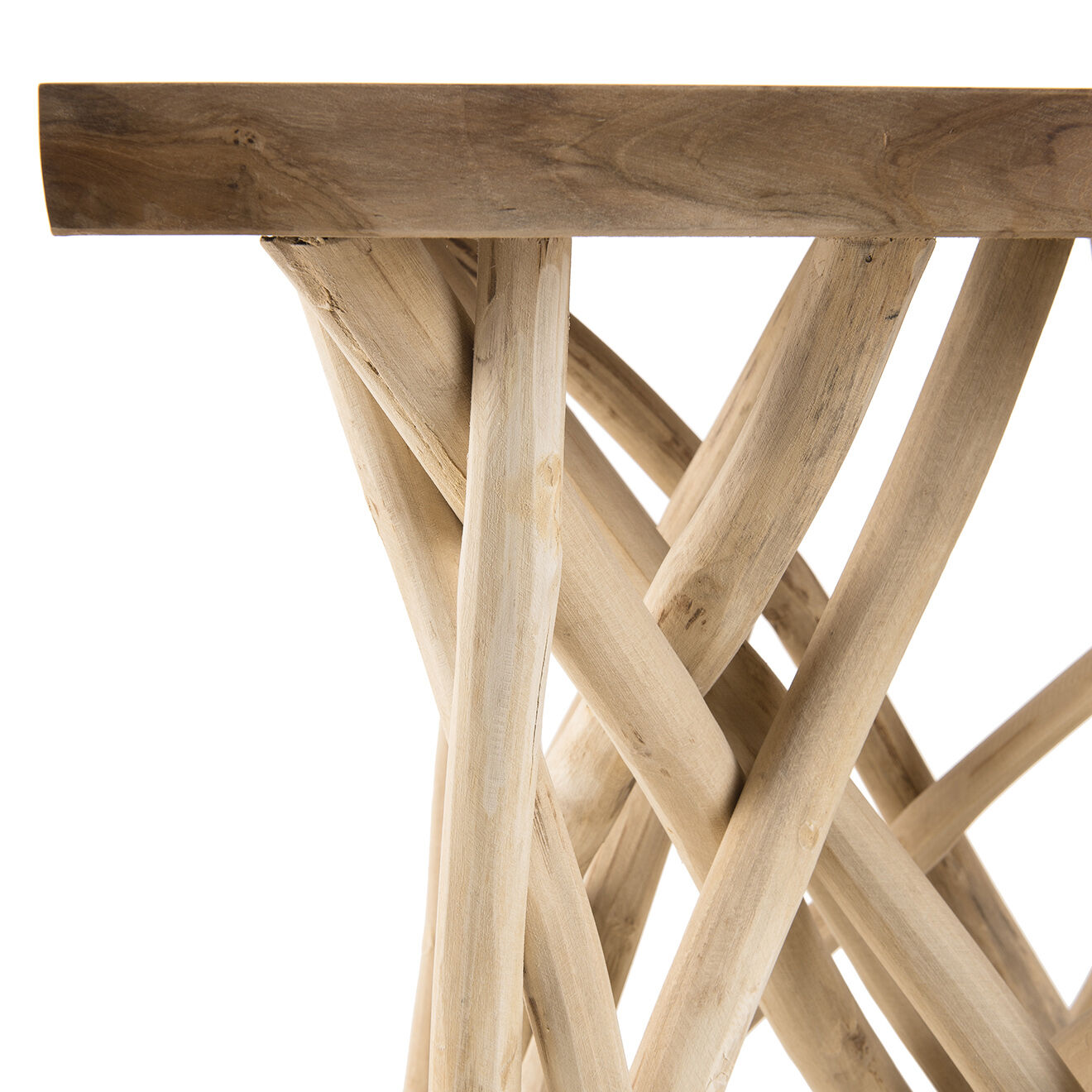 Macabane Table d'appoint Clara teck - 55x55x56 cm