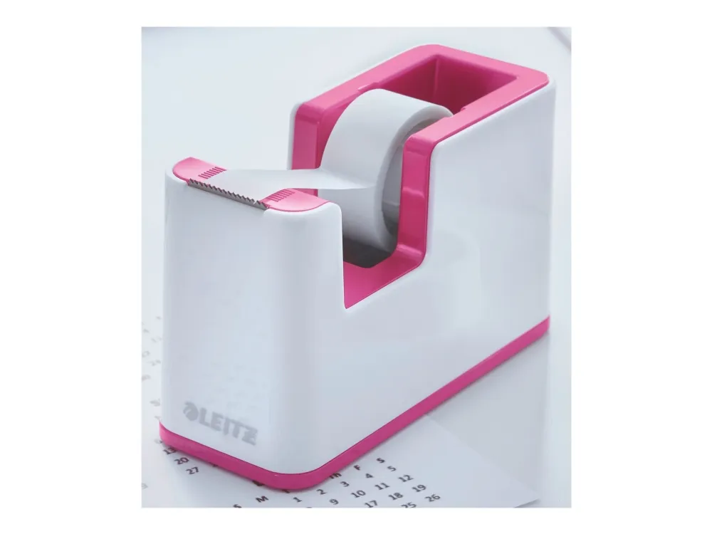 Tapedispenser Leitz WOW pink inkl. 1 rulle tape