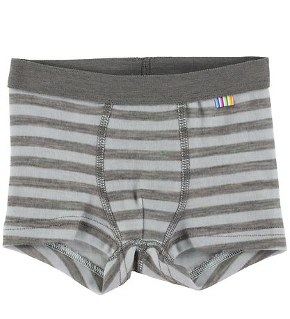 Joha Boxershorts - Wolle - Grau/Mint