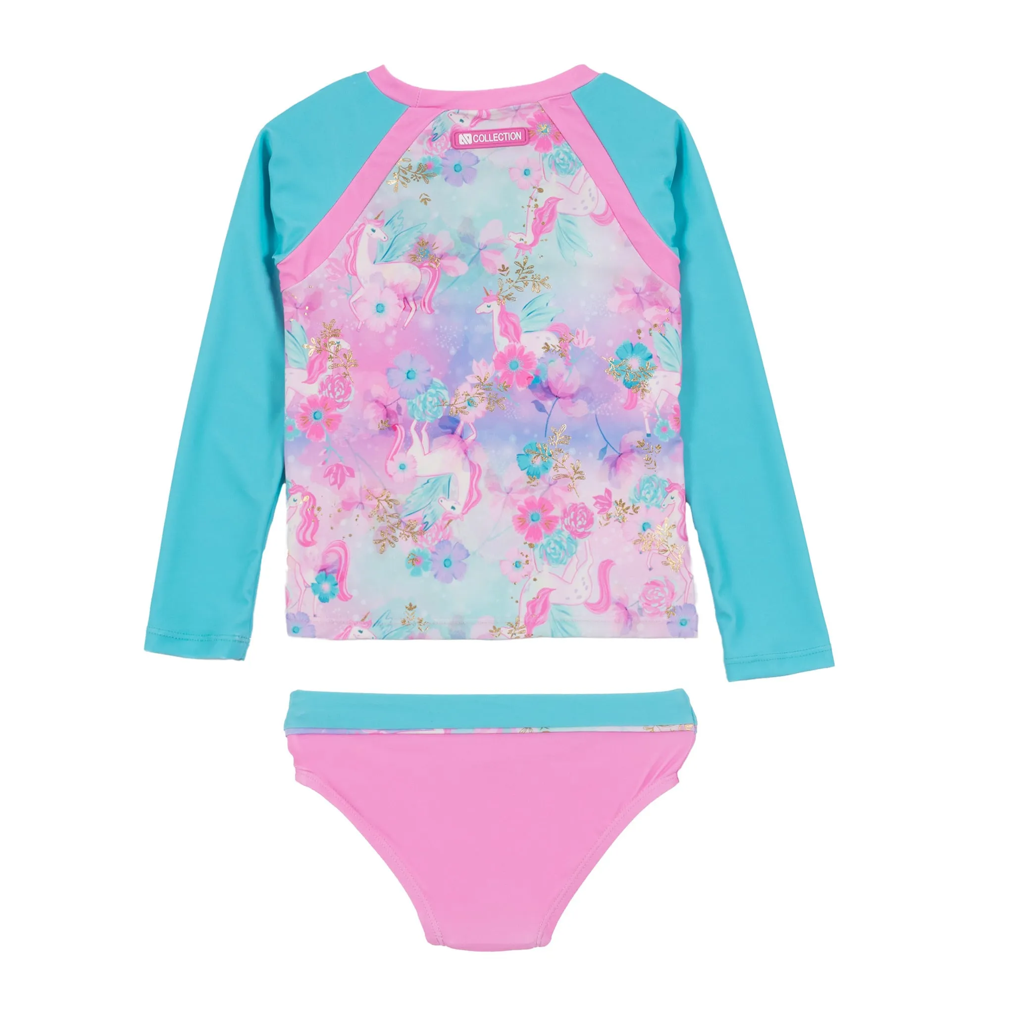 Nanö Maillot UV Manches Longues 2 Pièces Licorne 2-6ans