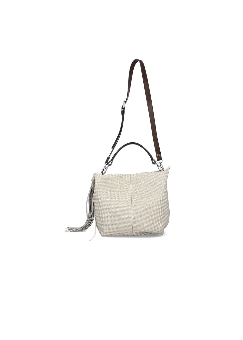 BESACE TASSEL SISKIYOU VELOURS METALLISE