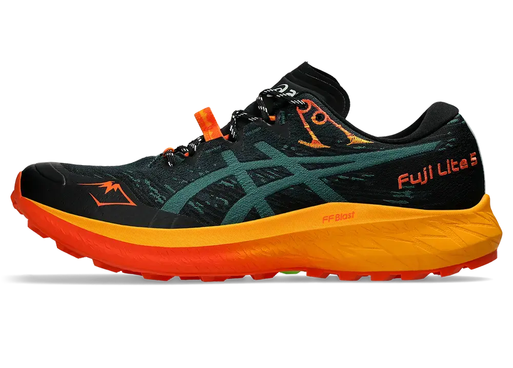 ASICS Fuji Lite 5 Trail Hardloopschoenen Groen/Oranje Heren
