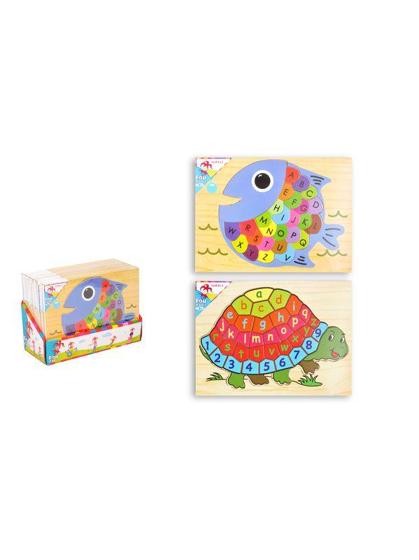 PUZZLE J APPRENDS L ALPHABET EN M AMUSANT 15P DSPL