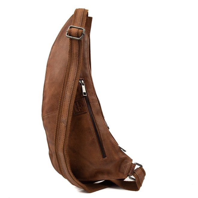 Bear Design Callisto Pelle Crossbody Tas Han Cognac CP1817