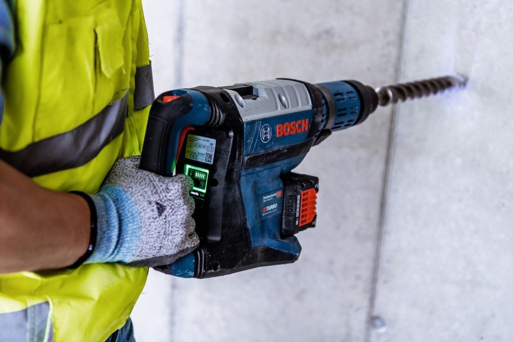 Bosch GBH 18V-45 C Li-ion accu SDS-max combihamer body in koffer - 0611913000 - koolborstelloos