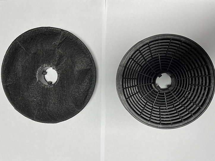 Filtre à charbon pour hotte HRO22, 2 pièces