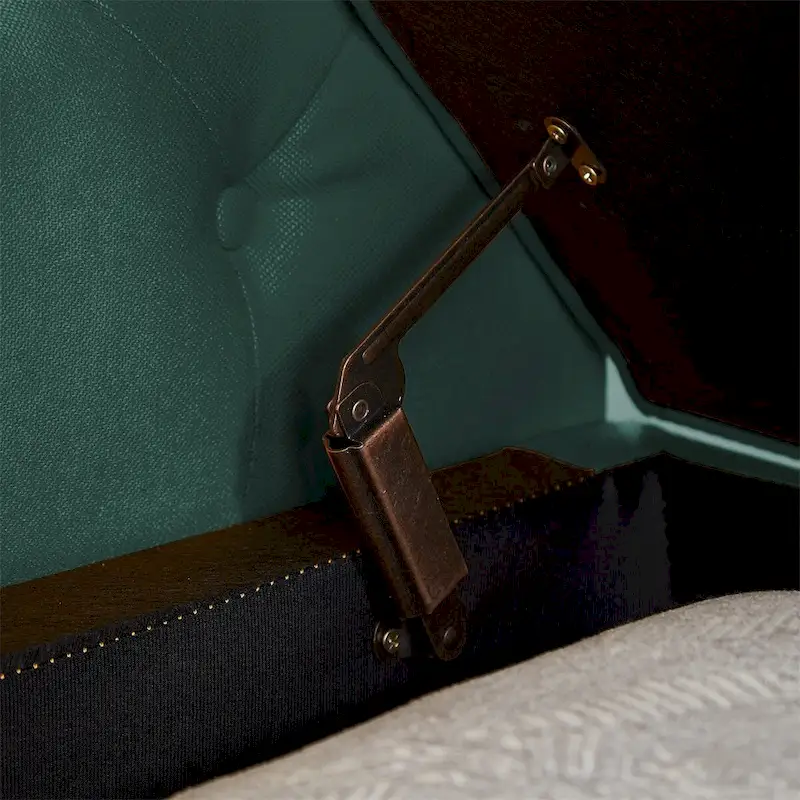 Storage Bench for Bedroom End of Bed Rolled Armed Velvet Ottoman Couch Long Bench