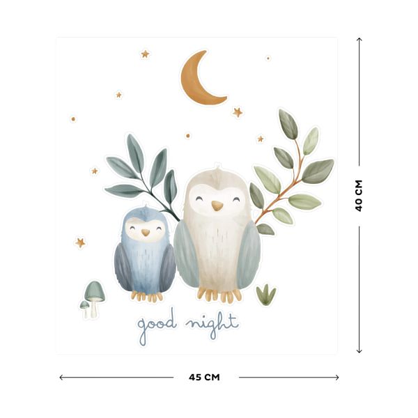 Little Dutch Muurstickers Good Night 45 x 40 cm