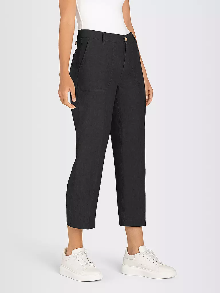 MAC Leinenhose Nora schwarz