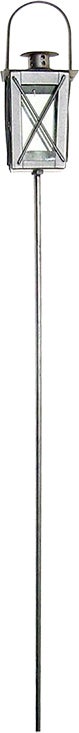 Esschert Design lantaarn Fancy Flames antraciet 7,5 x 7,5 x 86,5 cm