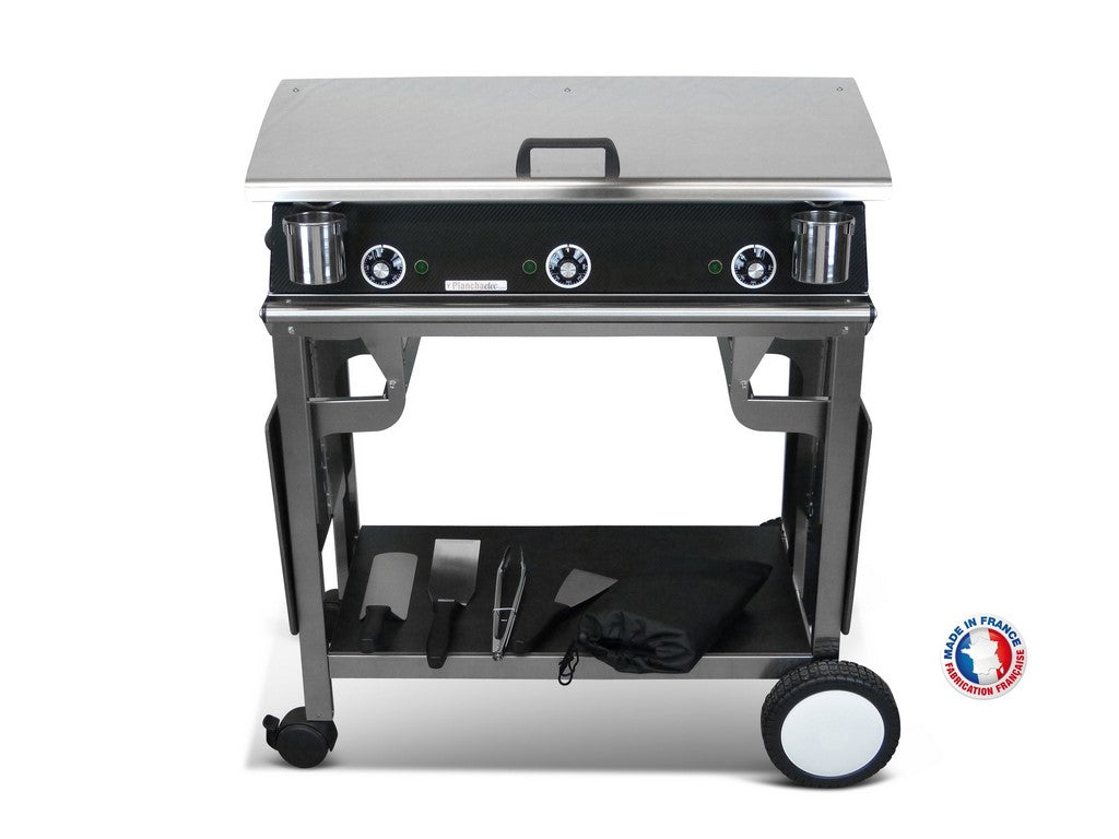 Pack plancha électrique PlanchaElec Lux 830 Carbon - Chariot Rivoli Pl