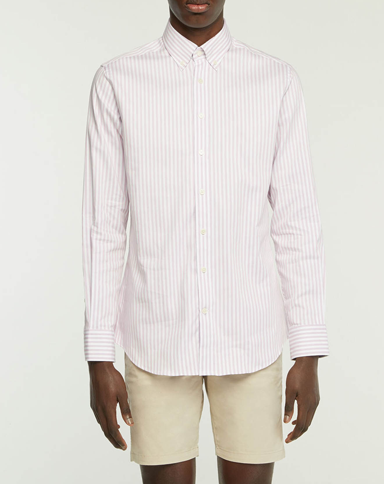 Hackett London Chemise Slim Fit Biface à rayures rose