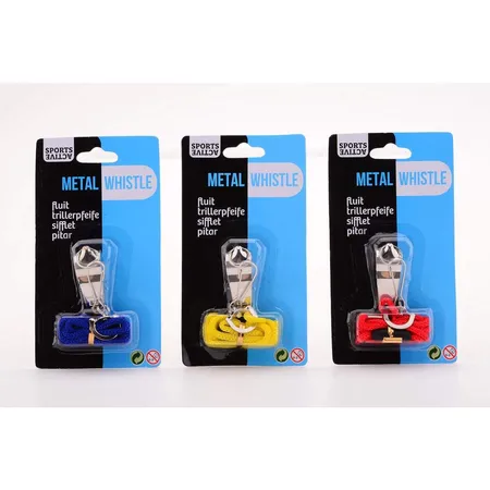 Johntoy Sports Active Metall Trillerpfeife, 3-fach sortiert
