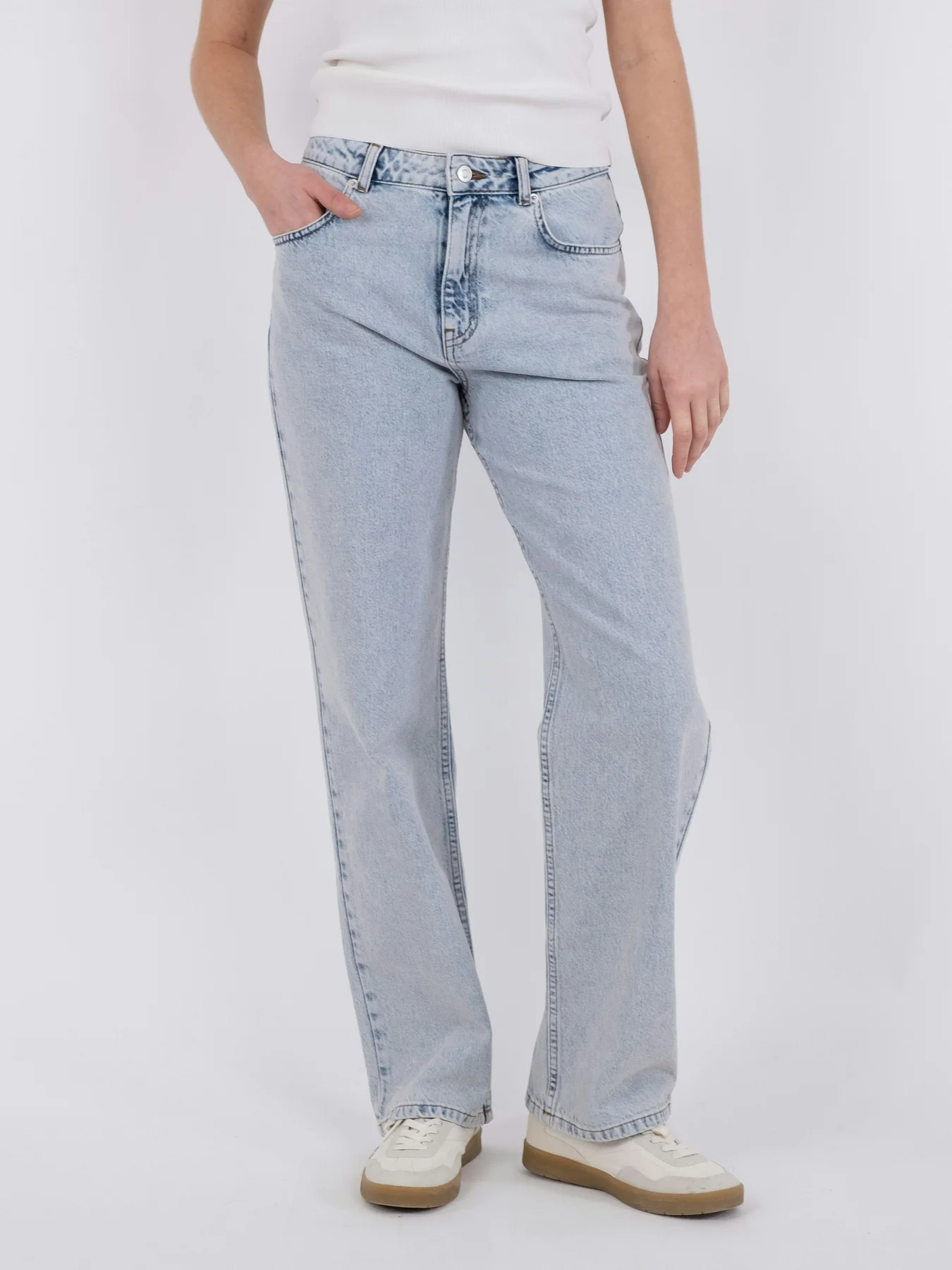 Neo Noir Simona D Pants smoke blue