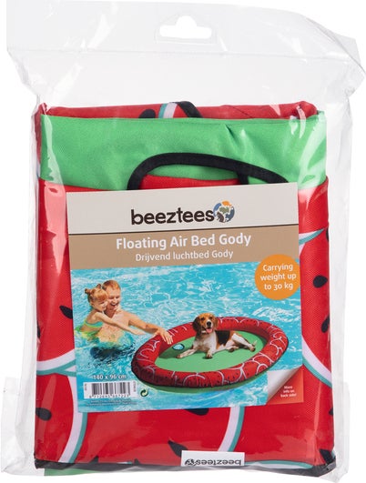 Beeztees hondenspeelgoed luchtbed Gody rood / groen 140 x 96 x 10 cm