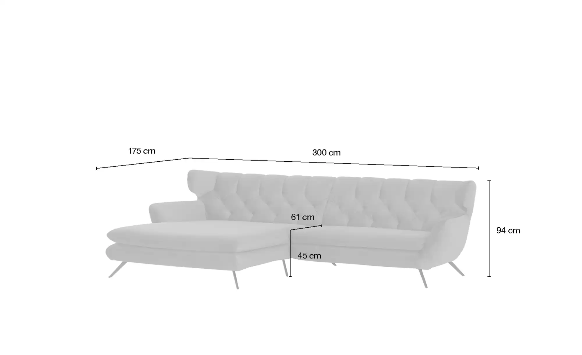 Jette Home Ecksofa Caldara