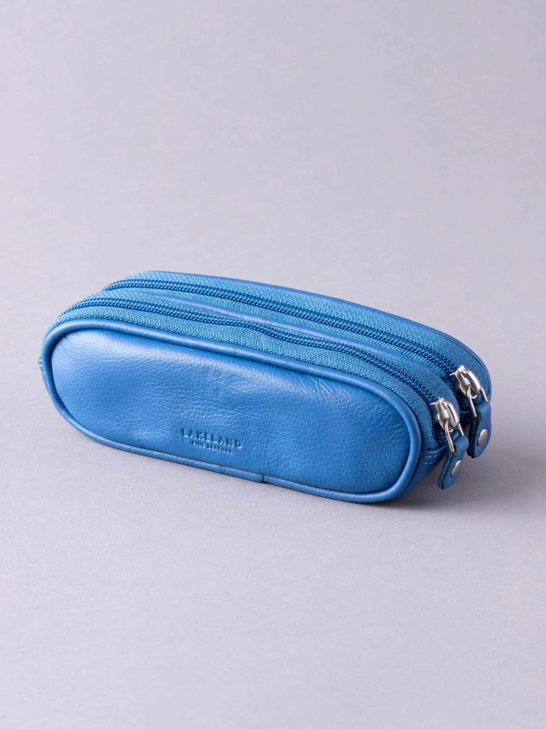 Blauw - Lakeland Leather dubbele brillenkoker