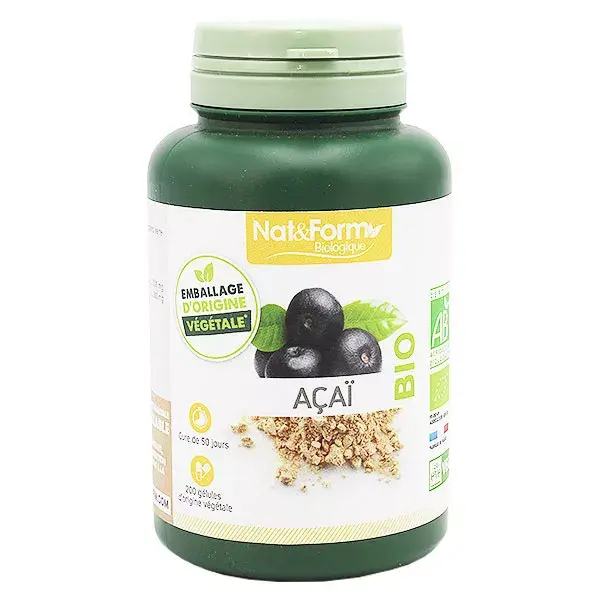 Cápsulas de Açaí Orgânico Nat & Form