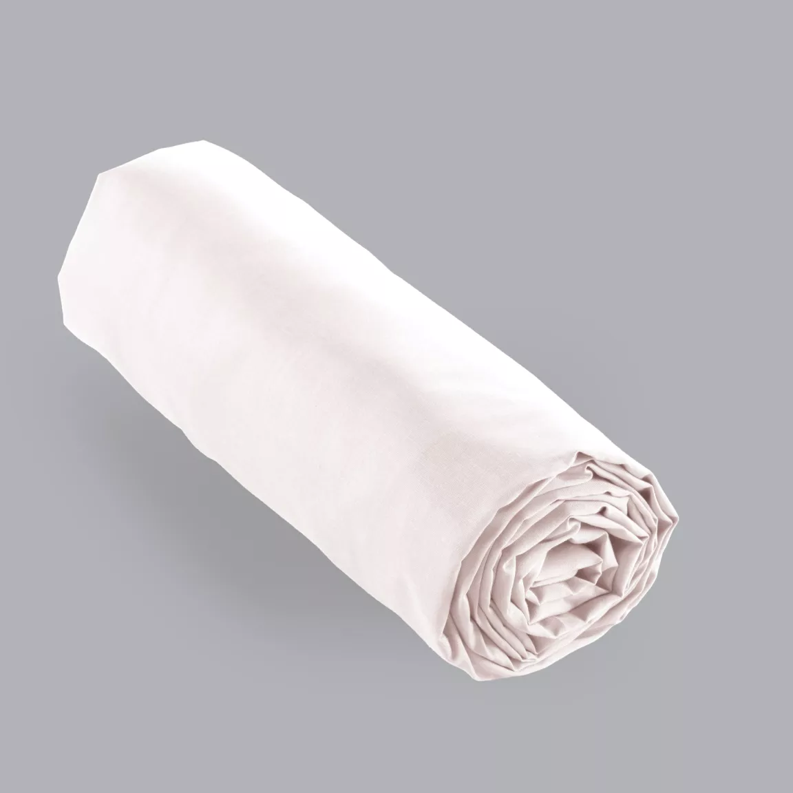 Drap housse percale de coton (140 x 200 cm) Cali Rose poudré