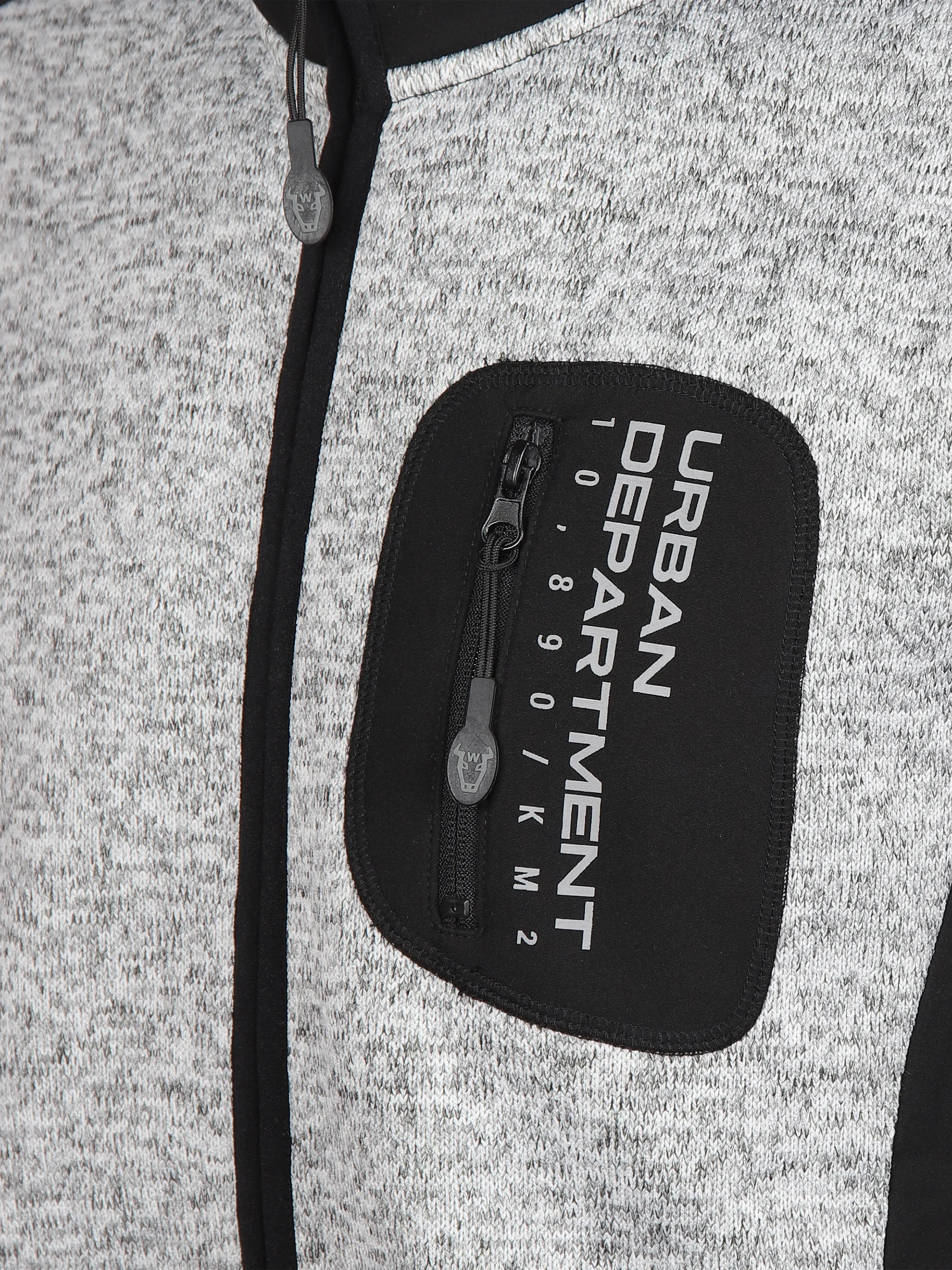 Herren Strickfleecejacke