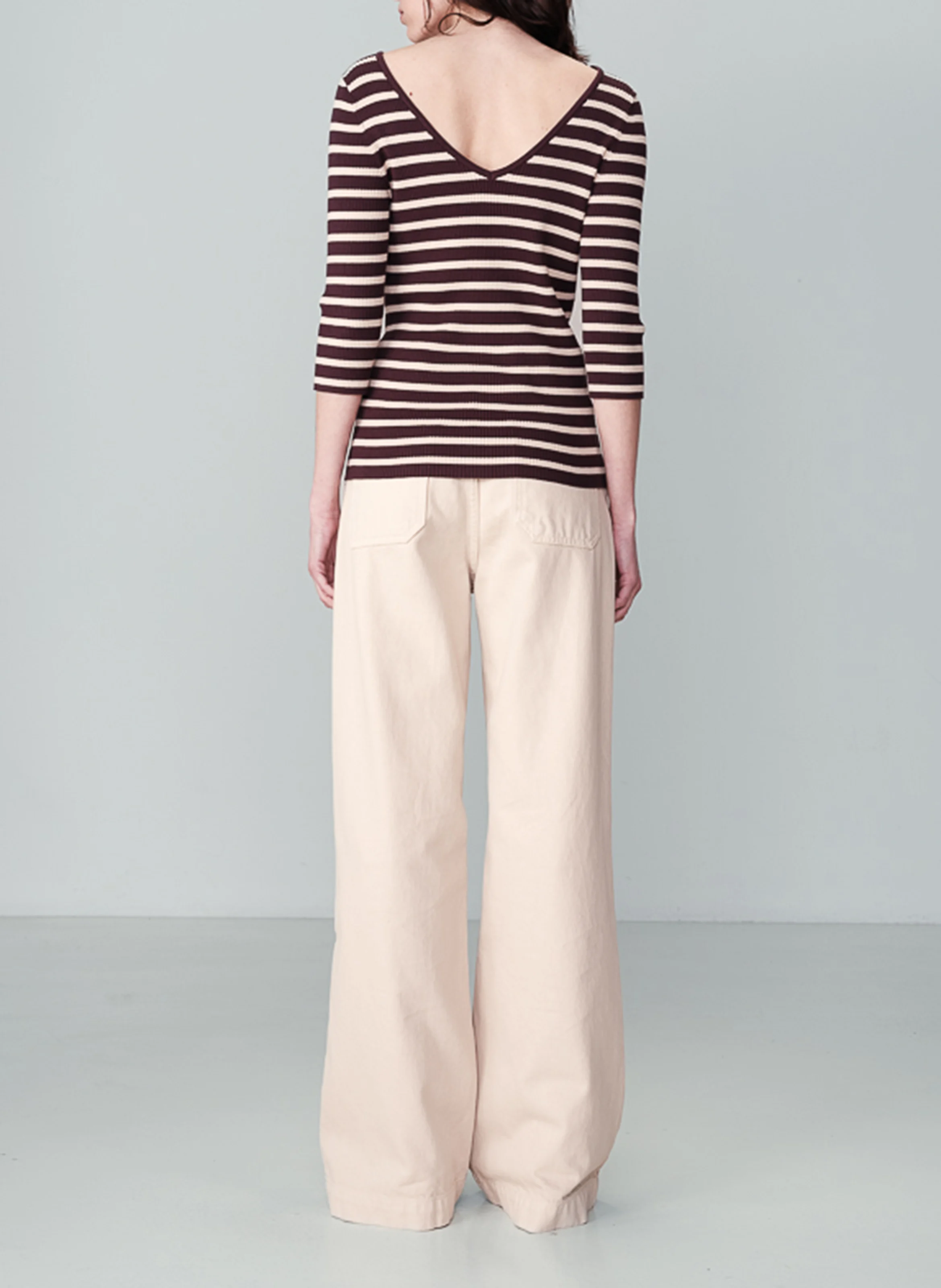NATHAN - Pull col V| Rouge